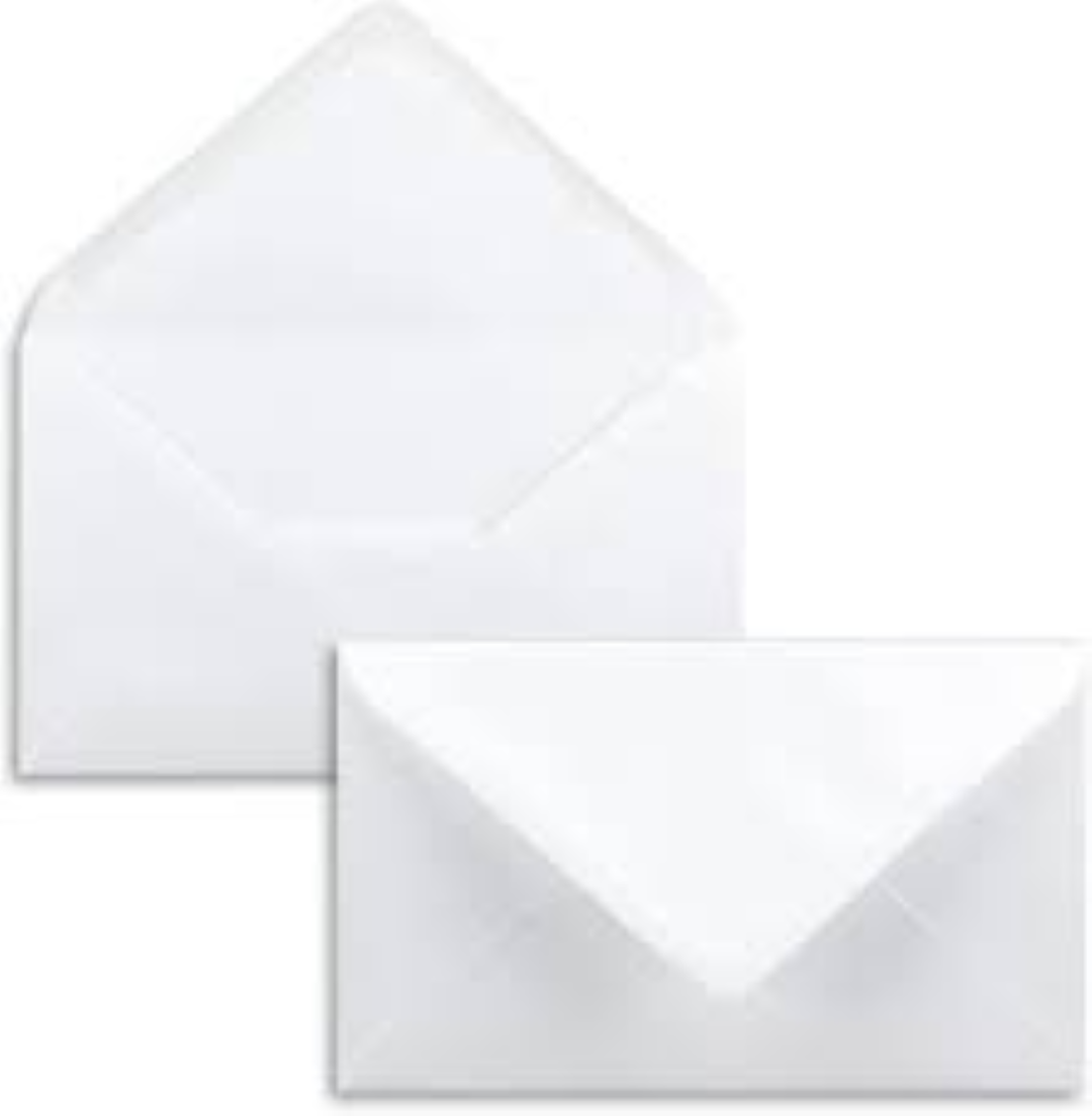 ENVELOPE DL WHITE BANKER 50'S